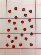 Rhinestones - 20SS Czech Bright-Cut Rose Montees Light Siam 24-Pack